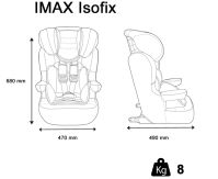 Автокресло Nania Imax Isofix Tech (9-36 см), Silver (Серый) - вид 5 миниатюра