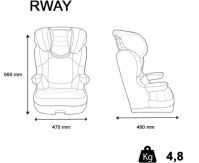 Автокресло Nania Rway First (15-36 кг), Linea Grey (Серый) - вид 5 миниатюра