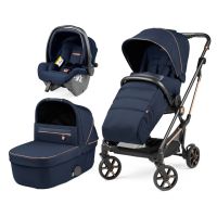 Коляска 3 в 1 Peg-Perego Vivace SLK, Blue Shine Special Edition (Темно-синий) - вид 1 миниатюра