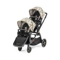 Коляска для погодок Peg-Perego Ypsi, Graphic Gold (Бежевый / Черный) - вид 1 миниатюра