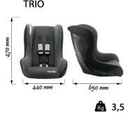 Автокресло Nania Trio Eco (0-25 кг), Black (Черный) - вид 5 миниатюра