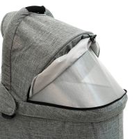 Люлька Valco Baby External Bassinet для коляски Snap Duo Trend, Grey Marle (Серый) - вид 5 миниатюра