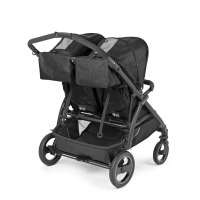 Прогулочная коляска для двойни Peg-Perego Book For Two, Ardesia (Темно-серый) - вид 3 миниатюра