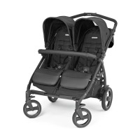 Прогулочная коляска для двойни Peg-Perego Book For Two, Ardesia (Темно-серый) - вид 1 миниатюра