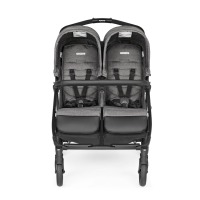 Прогулочная коляска для двойни Peg-Perego Book For Two, Quartz (Серый) - вид 1 миниатюра