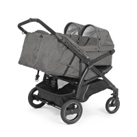 Прогулочная коляска для двойни Peg-Perego Book For Two, Quartz (Серый) - вид 11 миниатюра