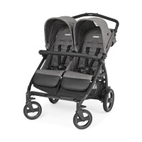 Прогулочная коляска для двойни Peg-Perego Book For Two, Quartz (Серый) - вид 1 миниатюра