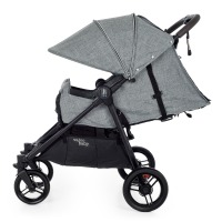 Прогулочная коляска для двойни Valco Baby Slim Twin Tailormade, Grey Marle (Серый) - вид 3 миниатюра