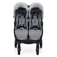 Прогулочная коляска для двойни Valco Baby Slim Twin Tailormade, Grey Marle (Серый) - вид 9 миниатюра