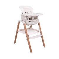 Стульчик для кормления Tutti Bambini Nova, Scandinavian Walnut / Ecru (Скандинавский Орех - Бежевый) - вид 1 миниатюра