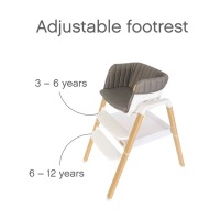 Стульчик для кормления Tutti Bambini Nova, White / Oak (Белый / Дуб) - вид 9 миниатюра