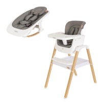 Стульчик для кормления Tutti Bambini Nova, White / Oak (Белый / Дуб) - вид 1 миниатюра