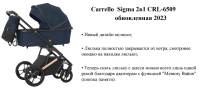 Коляска 2 в 1 Carrello Sigma CRL-6509 / 2023, Fog Grey (Светло-серый) - вид 2 миниатюра