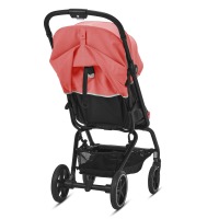 Коляска прогулочная Cybex Eezy S+ 2 BLK (с дождевиком и бампером), Hibiscus Red (Розовый) - вид 5 миниатюра