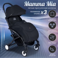 Прогулочная коляска Sweet Baby Mamma Mia, Black (Черный) - вид 1 миниатюра
