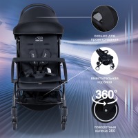Прогулочная коляска Sweet Baby Mamma Mia, Black (Черный) - вид 7 миниатюра