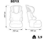 Автокресло Nania Befix Access (15-36 кг), Petrol (Синий) - вид 13 миниатюра