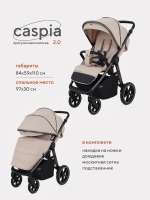 Коляска прогулочная Rant Caspia 2.0 RA100, Beige (Бежевый) - вид 17 миниатюра