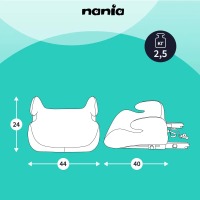Автокресло-бустер Nania Topo Easyfix (15-36 кг), Tech London (Серый в клетку) - вид 15 миниатюра