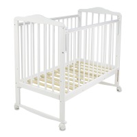 Детская кроватка-качалка Sweet Baby Mimi, Bianco (Белый) - вид 1 миниатюра