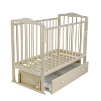 Детская кровать Sweet Baby Primi Sogni (маятник универсальный с ящиком), Nuvola Bianco (Бежевый) - вид 1 миниатюра