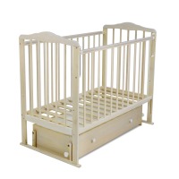 Детская кровать Sweet Baby Primi Sogni (маятник универсальный с ящиком), Nuvola Bianco (Бежевый) - вид 1 миниатюра