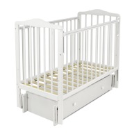 Детская кровать Sweet Baby Primi Sogni (маятник универсальный с ящиком), Bianco (Белый) - вид 1 миниатюра