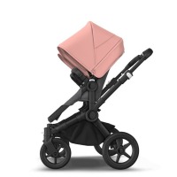 Коляска для двойни 2 в 1 Bugaboo Donkey 5 Twin шасси Black, Grey Melange / Morning Ping (Серый Меланж / Розовый) - вид 19 миниатюра