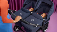 Коляска для двойни 2 в 1 Bugaboo Donkey 5 Twin шасси Black, Grey Melange / Morning Ping (Серый Меланж / Розовый) - вид 29 миниатюра