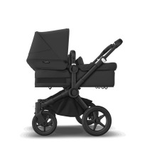 Коляска для двойни 2 в 1 Bugaboo Donkey 5 Twin шасси Black, Midnight Black (Черный) - вид 1 миниатюра