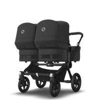 Коляска для двойни 2 в 1 Bugaboo Donkey 5 Twin шасси Black, Midnight Black (Черный) - вид 3 миниатюра