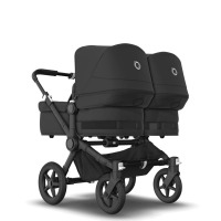 Коляска для двойни 2 в 1 Bugaboo Donkey 5 Twin шасси Black, Midnight Black (Черный) - вид 7 миниатюра