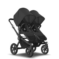 Коляска для двойни 2 в 1 Bugaboo Donkey 5 Twin шасси Black, Midnight Black (Черный) - вид 17 миниатюра