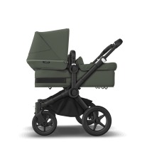 Коляска для двойни 2 в 1 Bugaboo Donkey 5 Twin шасси Black, Forest Green (Зеленый) - вид 1 миниатюра