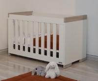 Детская кровать Ikid Stromboli, White / Wood (Белый Дуб) - вид 3 миниатюра