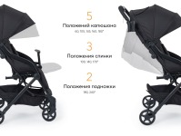 Коляска прогулочная Happy Baby Umma Pro, Olive Green (Темно-зеленый) - вид 3 миниатюра