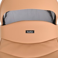 Коляска 2 в 1 Tutis Novo Leather 2023, Caramel (Карамель) - вид 7 миниатюра