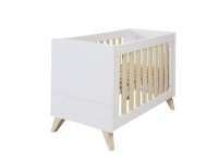 Детская кровать Ikid Lazio (120х60 см), White / Wood (Белый Дуб) - вид 1 миниатюра