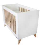Детская кровать Ikid Lazio (120х60 см), White / Wood (Белый Дуб) - вид 3 миниатюра