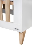 Детская кровать Ikid Lazio (120х60 см), White / Wood (Белый Дуб) - вид 7 миниатюра