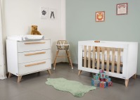 Детская кровать Ikid Lazio (120х60 см), White / Wood (Белый Дуб) - вид 13 миниатюра
