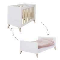 Детская кровать Ikid Lazio (140х70 см), White / Wood (Белый Дуб) - вид 7 миниатюра