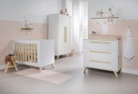 Шкаф Ikid Lazio, White / Wood (Белый Дуб) - вид 1 миниатюра