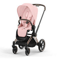 Коляска прогулочная Cybex Priam IV шасси Rose Gold, Peach Pink (Розовый) - вид 1 миниатюра