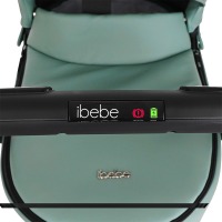 Коляска 2 в 1 Ibebe I-Stop Leather шасси Black, Turquoise (Зеленый) - вид 11 миниатюра