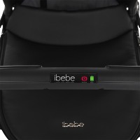 Коляска 2 в 1 Ibebe I-Stop Leather шасси Black, Black (Черный) - вид 11 миниатюра