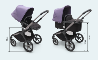 Коляска 2 в 1 Bugaboo Fox 5 Complete шасси Graphite, Midnight Black (Черный) - вид 3 миниатюра