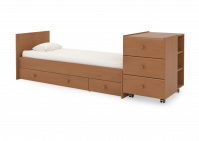 Детская кровать-трансформер Gandylyan Тереза (маятник поперечный), Вишня - вид 1 миниатюра