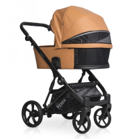 Коляска 2 в 1 Riko Basic Yoga Ecco New 2023, 13 - Caramel (Карамель) - вид 3 миниатюра