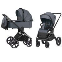 Коляска 2 в 1 Carrello Ultimo CRL-6511 / 2023 New, Cool Grey / шасси Black Chrome (Серый) - вид 1 миниатюра